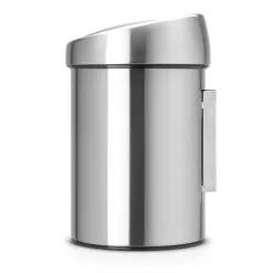 Touch Bin waste bin 3 liters wall mounted, matte steel