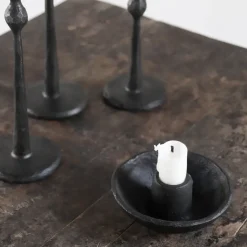 Toulouse candle holder Ø11, Gjutjärn