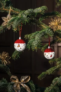 Toy's Delight Decoration bauble Ø6 cm, White-red