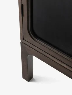 Trace SC87 display cabinet 50x192x40 cm, Dark stained oak