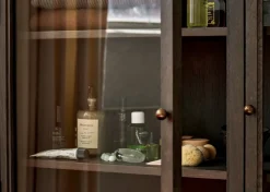 Trace SC88 display cabinet 120x192x40 cm, Dark stained oak
