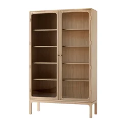 Trace SC88 display cabinet 120x192x40 cm, Natural oak