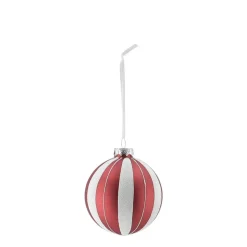 Tradition baubles 6-pack, Red/white