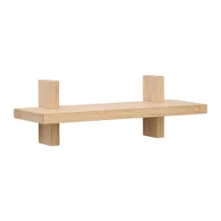 Treat wall shelf single, Oak, 34x12x11.2 cm