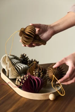 Tree baubles 4-pack, Beige