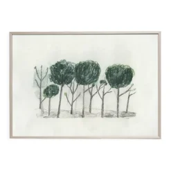 Trees poster 50x70 cm, Black- off white