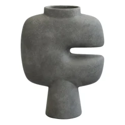 Tribal vase medio, Dark grey