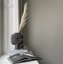 Tribal vase medio, Dark grey