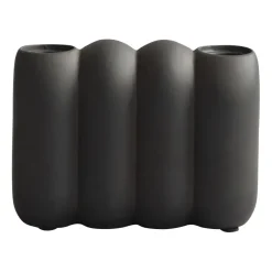 Tube candle holder Coffee, 11x14.5 cm
