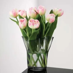 Tulip vase 20 cm, smoke