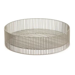 Turn basket low 40 cm, Grey