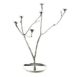 Twiggy candlestick L 65 cm, Silver