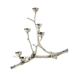 Twiggy squirrel candlestick 30 cm, Silver