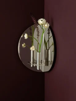 Twilight candle sticks wall, Nickel