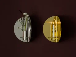 Twilight candle sticks wall, Nickel
