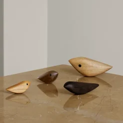 Twirling Bird decoration M, Walnut