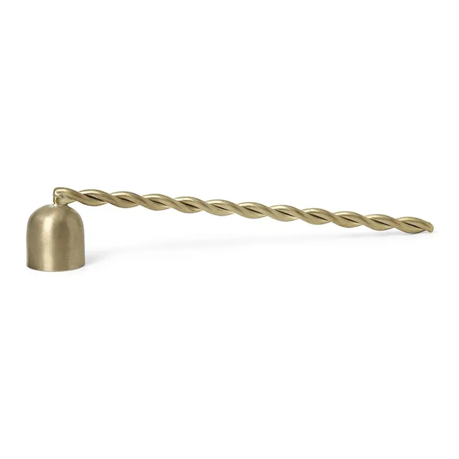Twist candle extinguisher , brass