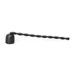 Twist candle extinguisher , Black brass