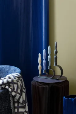 Twist twisted candles twisted candle 23 cm 2-pack, Walnut