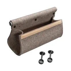 Ulrika wall storage, natural wool-black