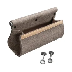 Ulrika wall storage, natural wool-aluminum