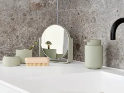 Ume table mirror with 5x magnification 19x19.5 cm, Eucalyptus