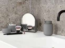 Ume table mirror with 5x magnification 19x19.5 cm, Grey