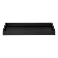 Unity square tray black stained box, Large