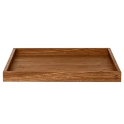 Unity square tray walnut, large
