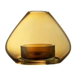 Uno lantern-vase 12 cm, Amber