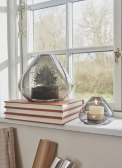 Uno lantern-vase 12 cm, Black