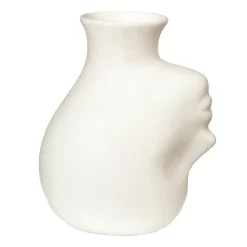 Upside-down head vase 25 cm, White