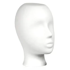 Upside-down head vase 25 cm, White