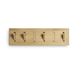 Utilitile wall hanger clothes hanger, Lacquered oak-large