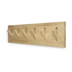 Utilitile wall hanger clothes hanger, Lacquered oak-large