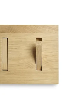 Utilitile wall hanger clothes hanger, Lacquered oak-large