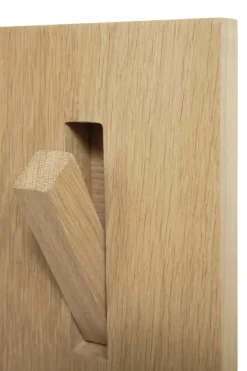 Utilitile wall hanger clothes hanger, Oak