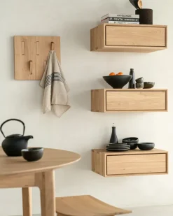 Utilitile wall hanger clothes hanger, Oak