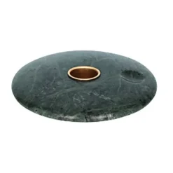 Uyuni Chamber candle sticks Ø11.6 cm, Green marble
