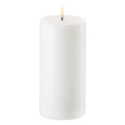 Uyuni LED Block candle white Ø10.1 cm, 20.3 cm