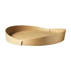 V43 Top tray Ø38 cm, Lacquered oak