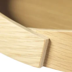 V43 Top tray Ø38 cm, Lacquered oak