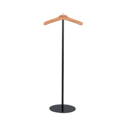 Valet stand I, Oiled oak, black metal stand