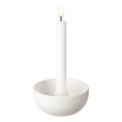 Valley candle sticks Ø12 cm, White