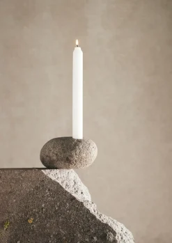 Valley candle sticks 6 cm, Natural stone