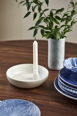 Valley candle sticks Ø21 cm, White