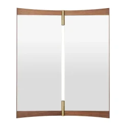 Vanity mirror 2, Walnut-brass