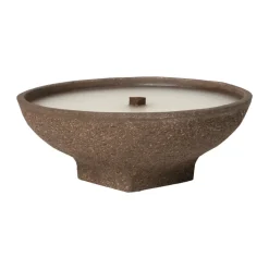 Vei outdoor candle, Brown, Ø30x12.5 cm
