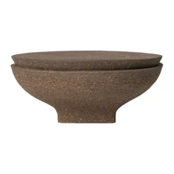 Vei outdoor candle, Brown, Ø30x12.5 cm