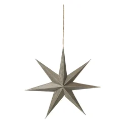 Venice wooden star Ø20 cm, Fungi